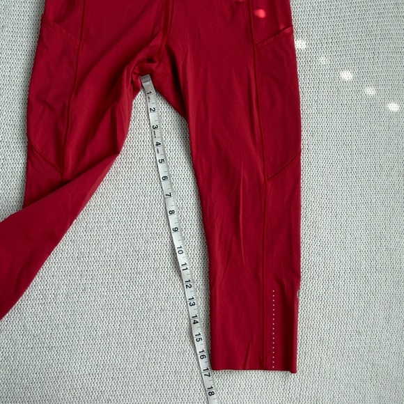 Lululemon Capri Leggings Red Size 6 - Picture 3 of 6